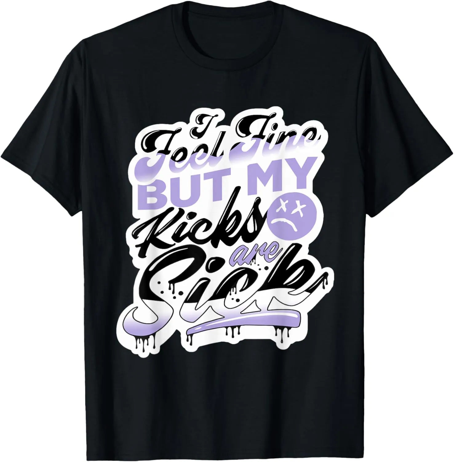 11 Low Pure Violet Feel Fine Shoes Drip Pure Violet 11s T-Shirt