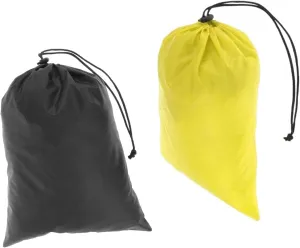 2X Camping Beach Waterproof Drawstring Bags Rolled Top Sacks Shoes Storage Pouches, Yellow Black