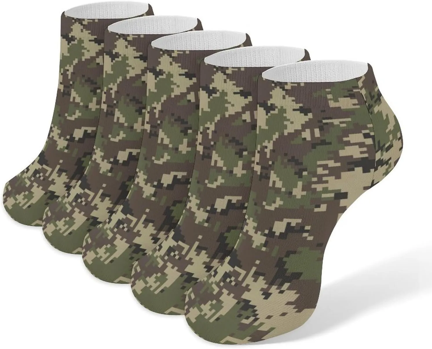 5 Pack Comfortable Ankle Socks, Casual No Show Low Cut Socks Funny Athletic Stretch Socks for Men Women Daily Wear