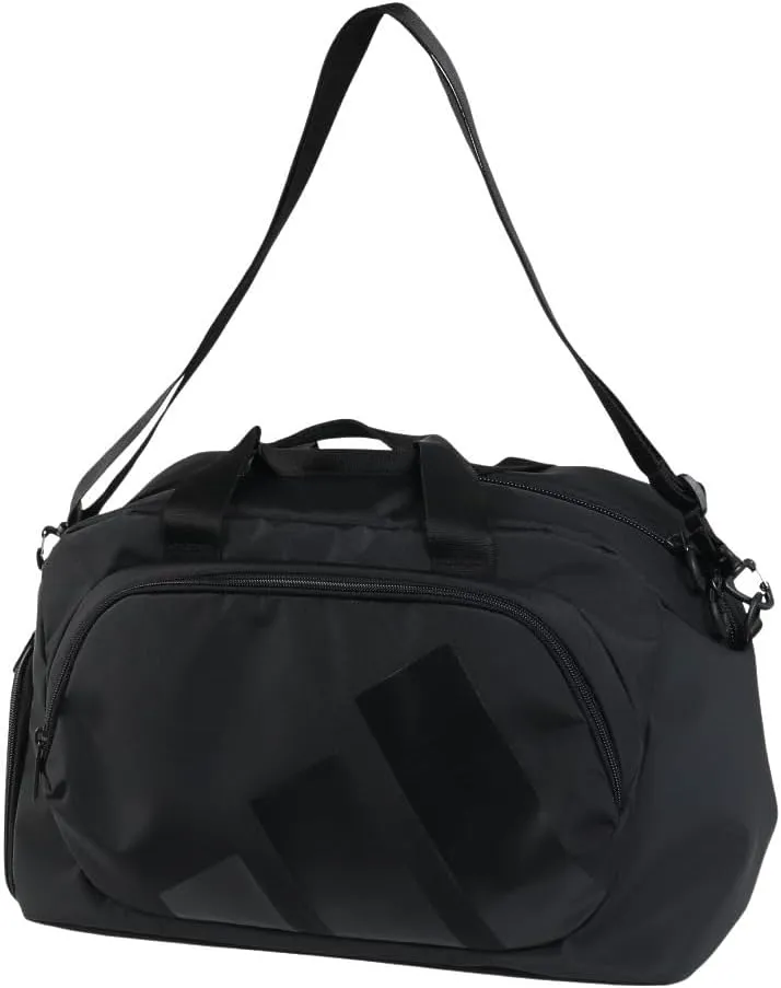Adidas Golf IKC87 Duffel Bag with Shoes Pocket, Bold Logo Duffel Bag
