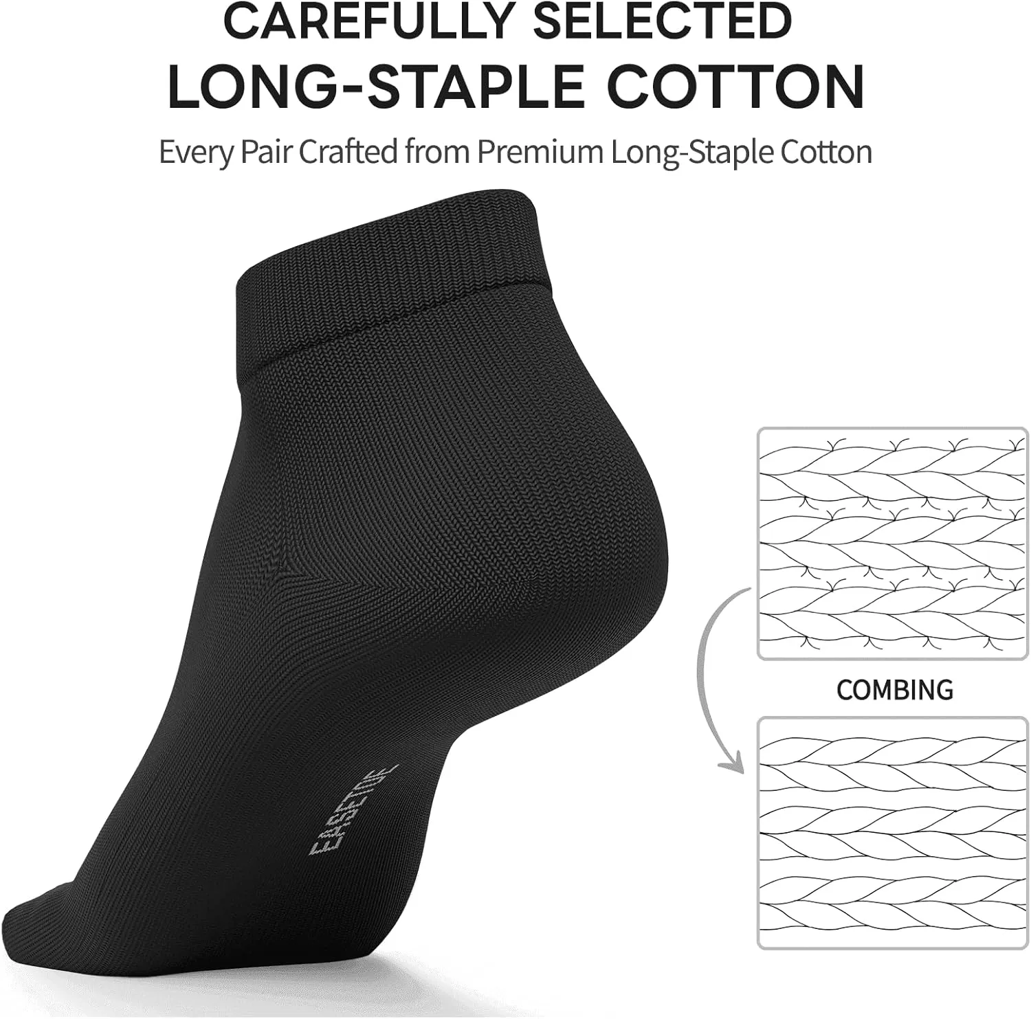 Ankle Socks for Women, 8 Pairs Premium Cotton Non Slip Lightweight Casual Low Cut Socks