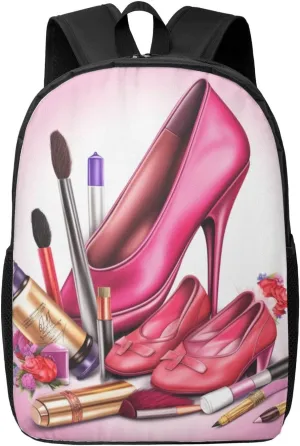 Backpack shoes and makeup Travel Casual Laptop Backpack 17 inch Waterproof Hiking Daypack for Men Women