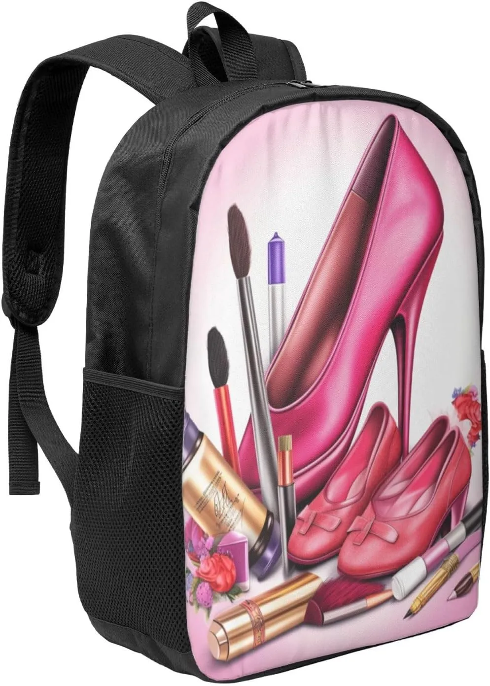 Backpack shoes and makeup Travel Casual Laptop Backpack 17 inch Waterproof Hiking Daypack for Men Women