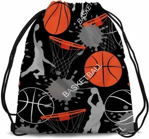 Basketball Game Basketball Player Shooting Orange Basket Balls Gym Backpack Lightweight Waterproof Sports Backpack Stroage Shoes Ball