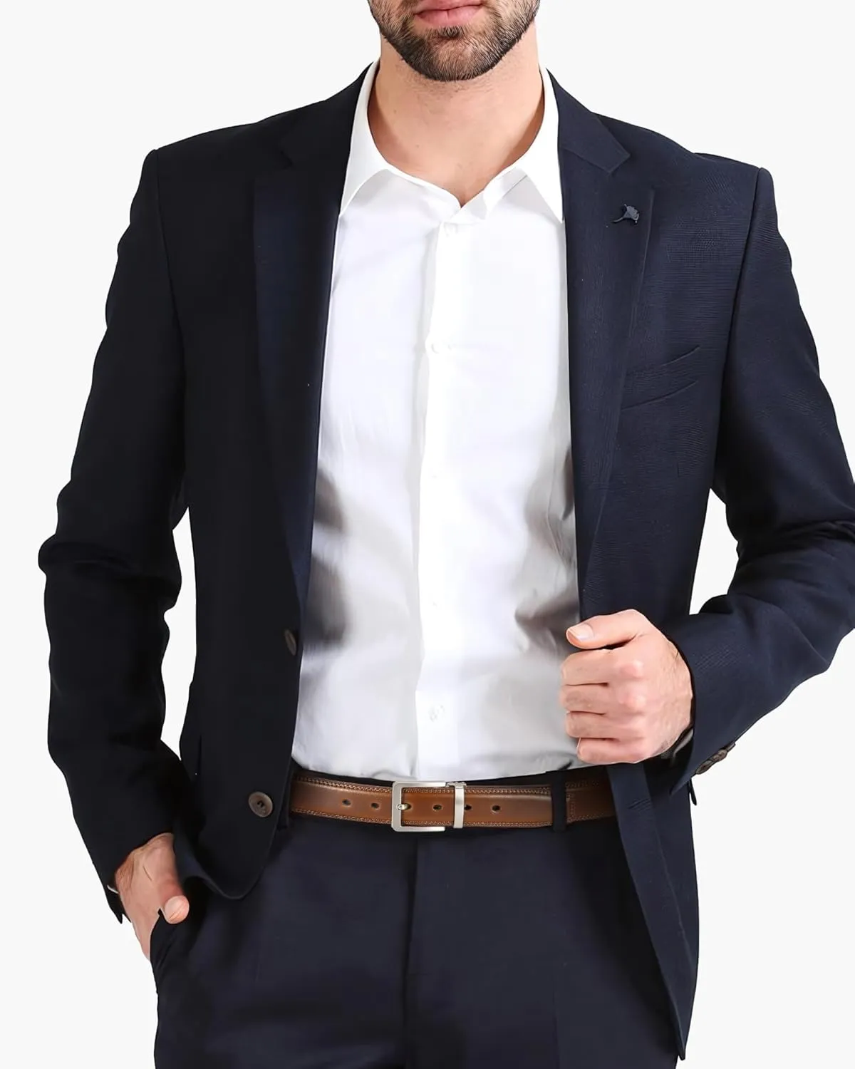 CHAOREN Belts for Men - Mens Dress Belt 1.25" Leather Belt with Removable Buckle - Perfect For Dress Shoes