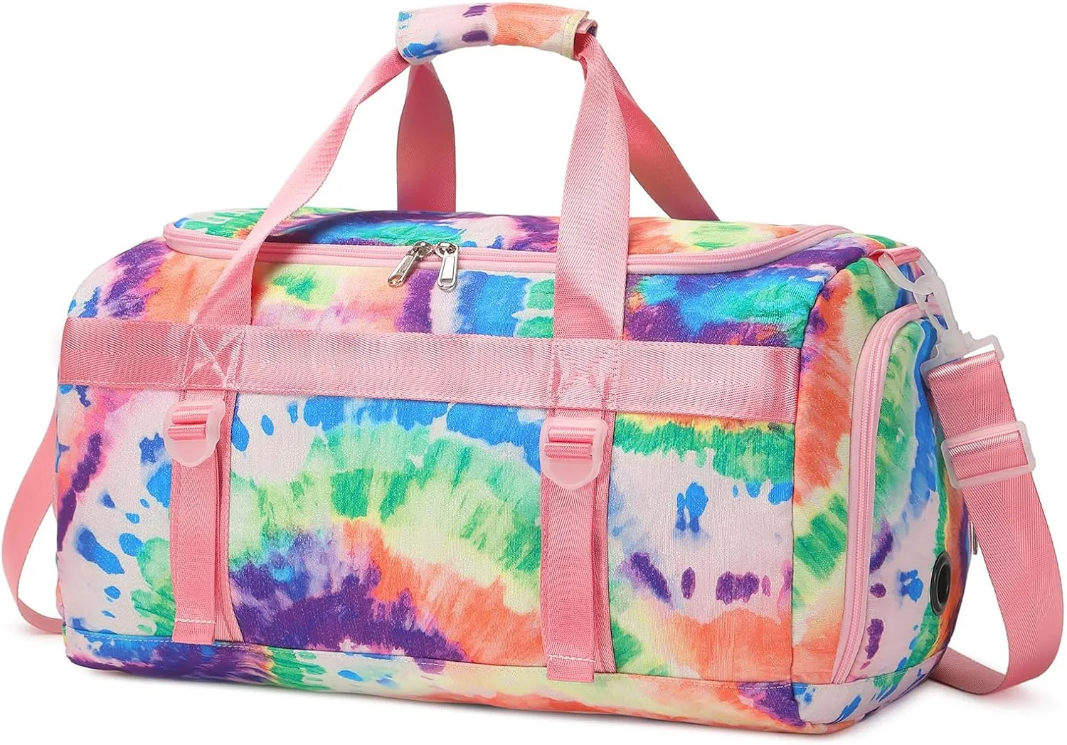 Dance Bag For Girls, Gymnastic Bags With Shoes Compartment Weekender Overnight Bag For Travel Lightweight Waterproof(Blue)