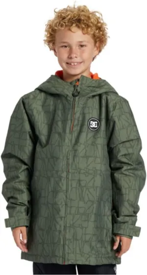 DC Shoes Youth Full-Zip Snowboard Jacket - Basis Print Youth Jacket | Standards, 12/Medium