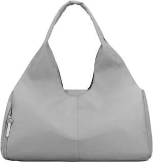 forestfish Yoga Gym Bag for Women with Shoes Compartment & Wet Dry Storage Pockets Lightweight Duffel Bag, Grey, Stylish