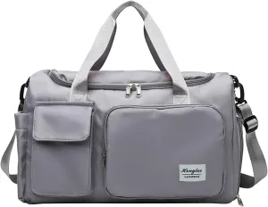 Gym Bag for Men with Shoes Compartment,28L Waterproof Duffel Bag,Reusable Duffle Bag for Sports Travel Workout Yoga