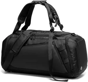 Gym Bag for Men Women Large Sports Duffle Bags, Travel Duffel Bag with Shoes Compartment, Black