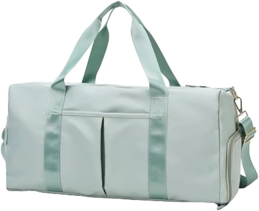Gym Bag for Women with Wet Pocket & Shoes Compartment Waterproof Shoulder Weekender Bag Swim Sports Travel Gym Bag