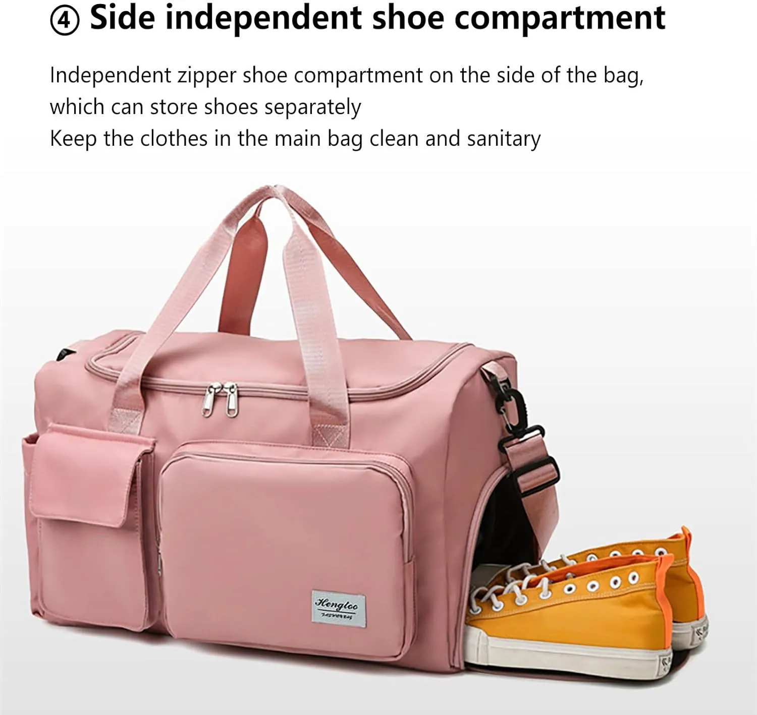 Gym Bag with Shoes Compartment,28L Duffel Bag Men,Gym Duffle Bag for Workout Sports Travel Yoga