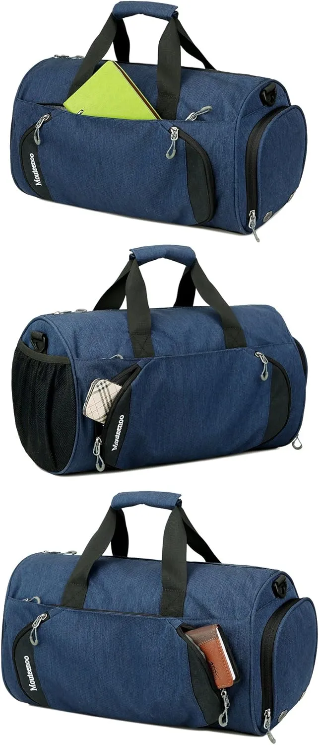 Gym Sports Small Duffel Bag for Men and Women with Shoes Compartment - Mouteenoo