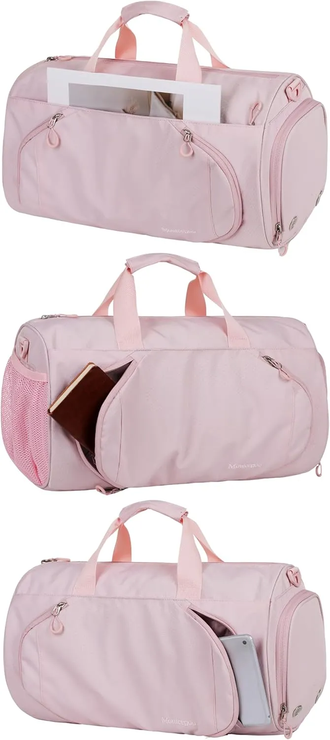 Gym Sports Small Duffel Bag for Men and Women with Shoes Compartment - Mouteenoo