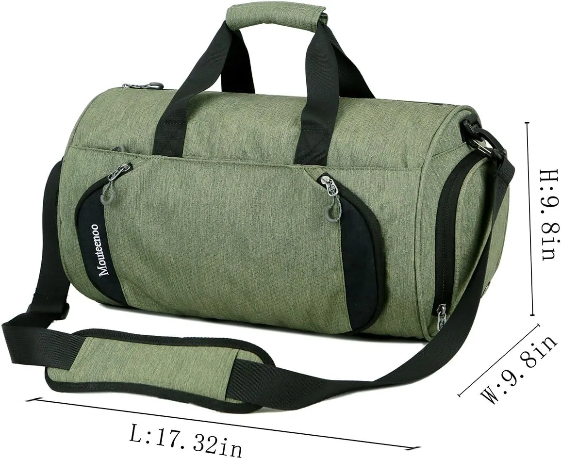 Gym Sports Small Duffel Bag for Men and Women with Shoes Compartment - Mouteenoo