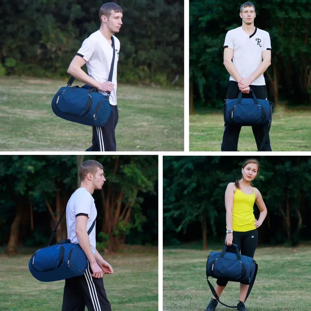 Gym Sports Small Duffel Bag for Men and Women with Shoes Compartment - Mouteenoo