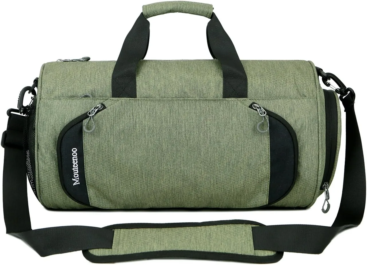 Gym Sports Small Duffel Bag for Men and Women with Shoes Compartment - Mouteenoo