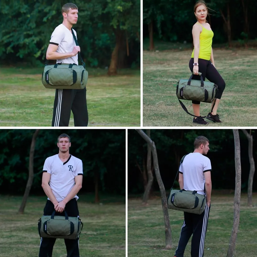 Gym Sports Small Duffel Bag for Men and Women with Shoes Compartment - Mouteenoo