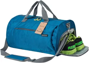 Kuston Sports Gym Bag with Shoes Compartment Travel Duffel Bag for Men and Women