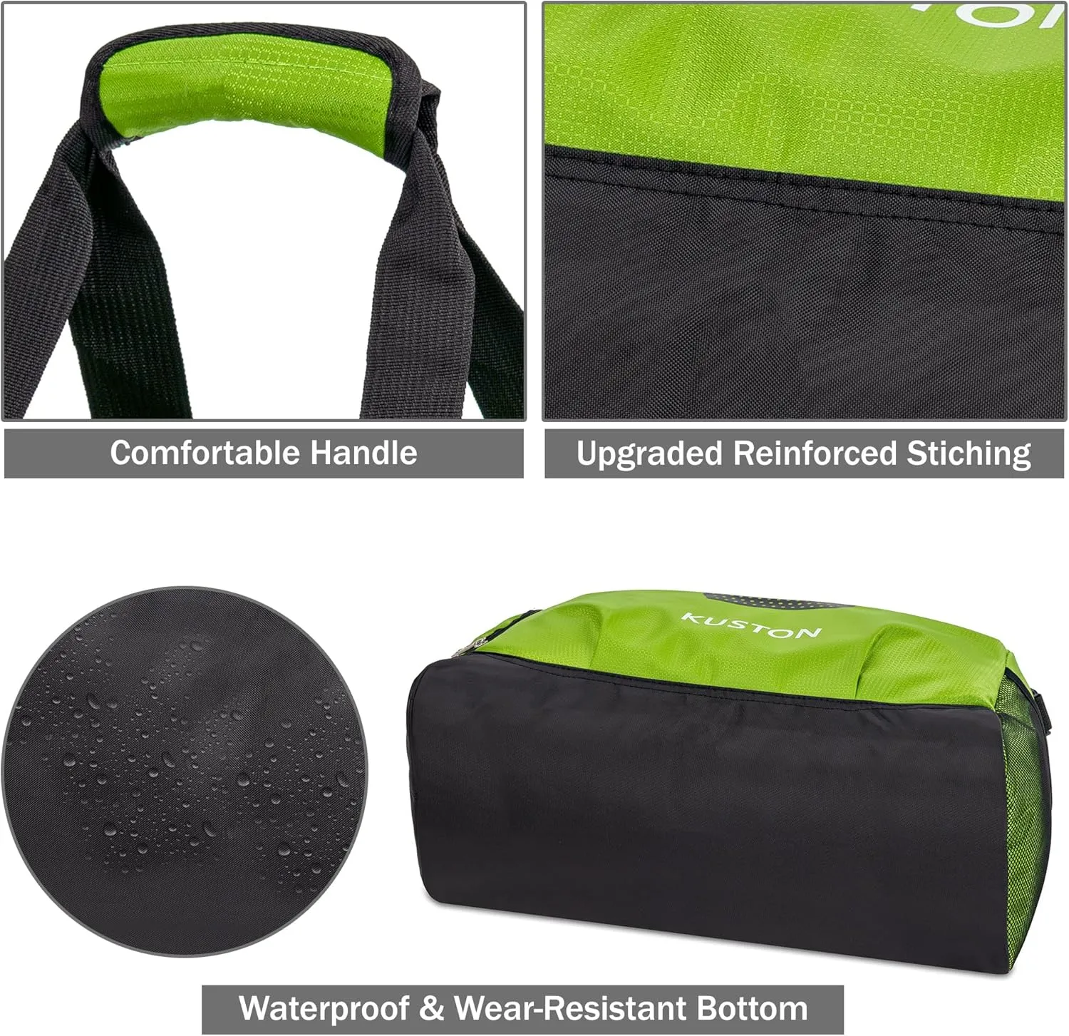 Kuston Sports Gym Bag with Shoes Compartment Travel Duffel Bag for Men and Women