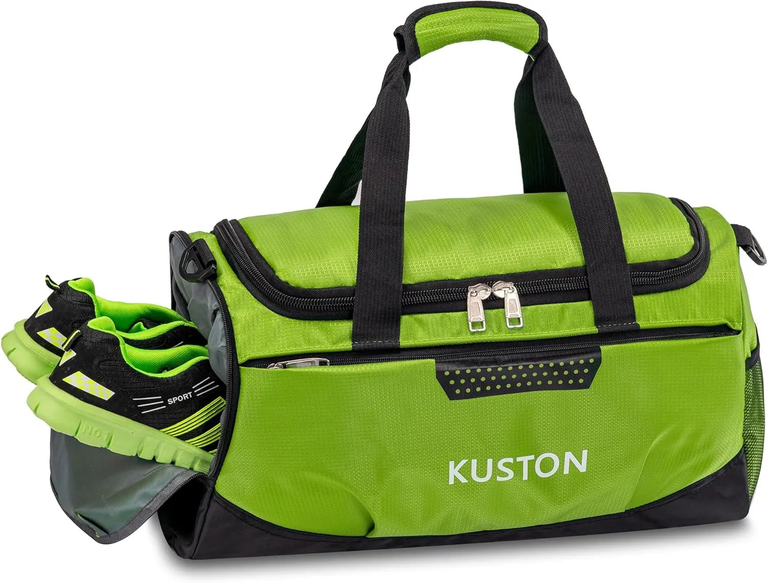 Kuston Sports Gym Bag with Shoes Compartment Travel Duffel Bag for Men and Women