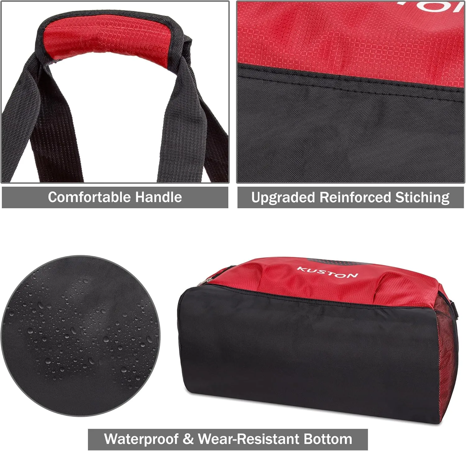Kuston Sports Gym Bag with Shoes Compartment Travel Duffel Bag for Men and Women