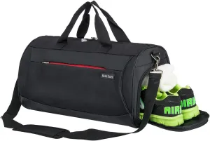 Kuston Sports Gym Bag with Shoes Compartment Travel Duffel Bag for Men and Women