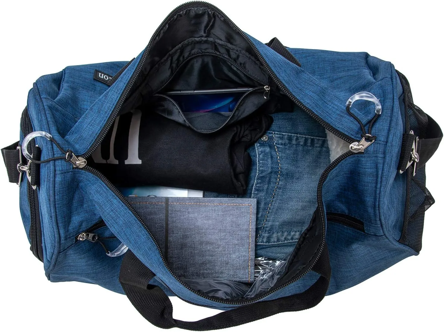 Kuston Sports Gym Bag with Shoes Compartment Travel Duffel Bag for Men and Women
