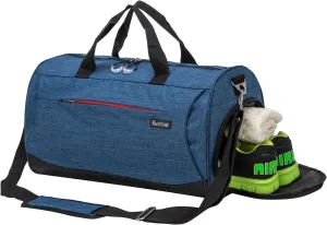 Kuston Sports Gym Bag with Shoes Compartment Travel Duffel Bag for Men and Women