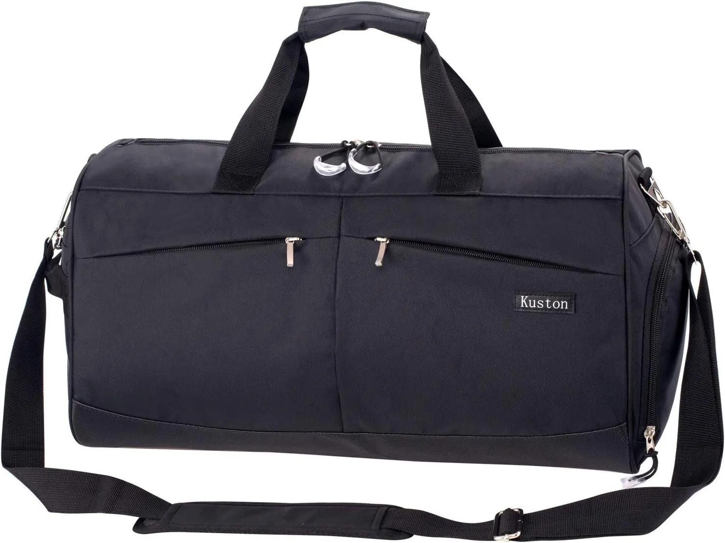 Kuston Travel Duffel Bag,45L Duffle Bag with Shoes Compartment Weekender Bag for Men Women