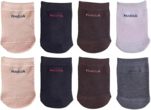 MABUA 8 Pairs Toe Socks Women No show Invisible Inside Shoes Non Skid Half Socks