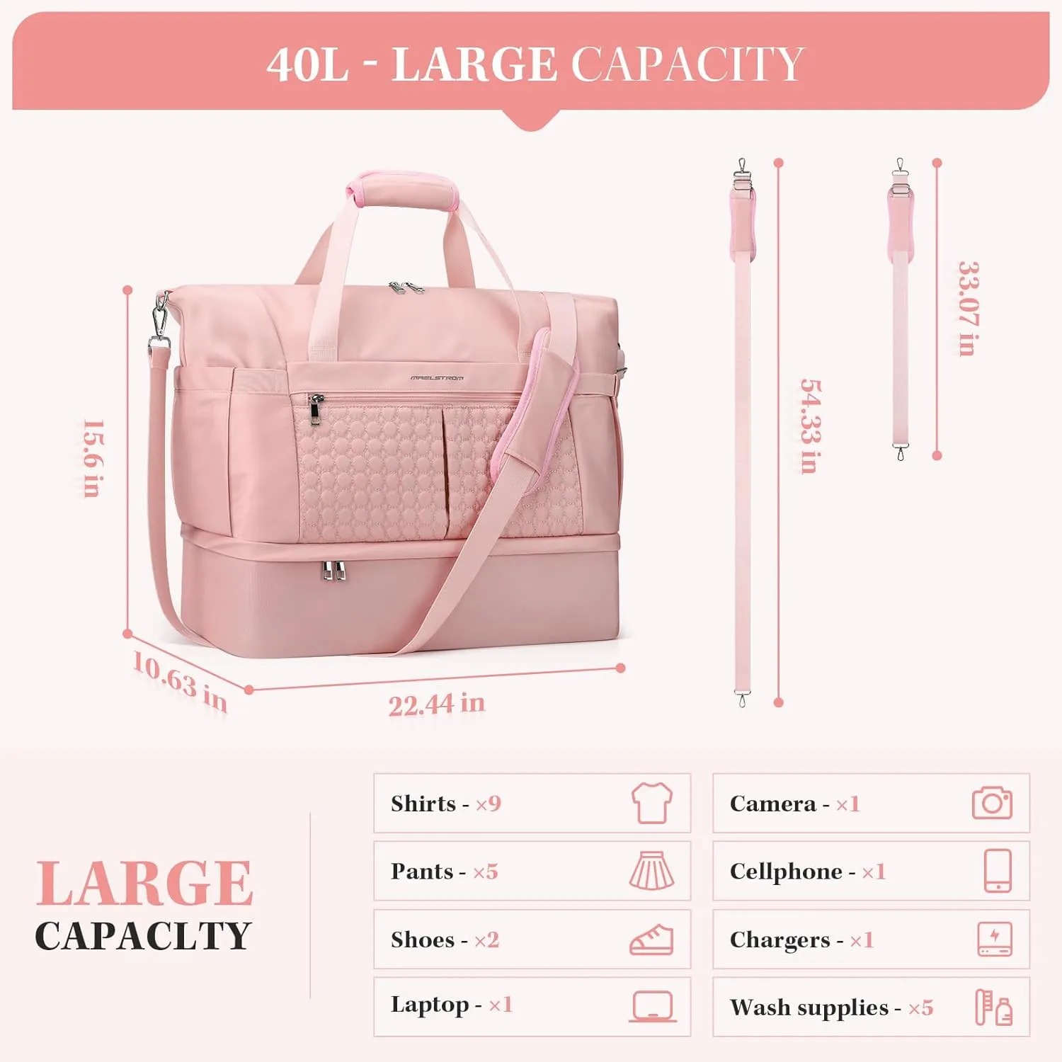 Maelstrom Gym Bag with Shoes Compartment