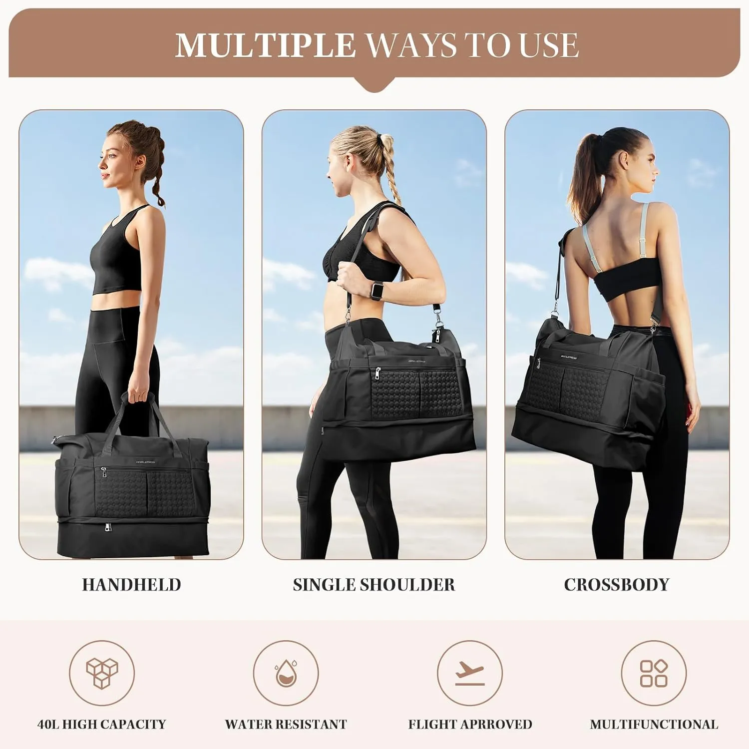 Maelstrom Gym Bag with Shoes Compartment