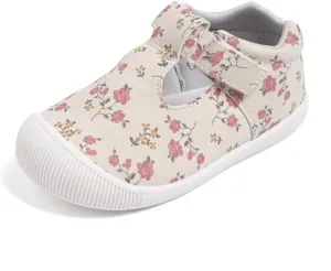 Meckior Baby Toddler Girls Walking Shoes T-Strap Dress Summer Shoes for Girls Mary Jane Non-Slip Anti-Collision Toe Lightweight First Walker Shoes Wedding Dress Shoes