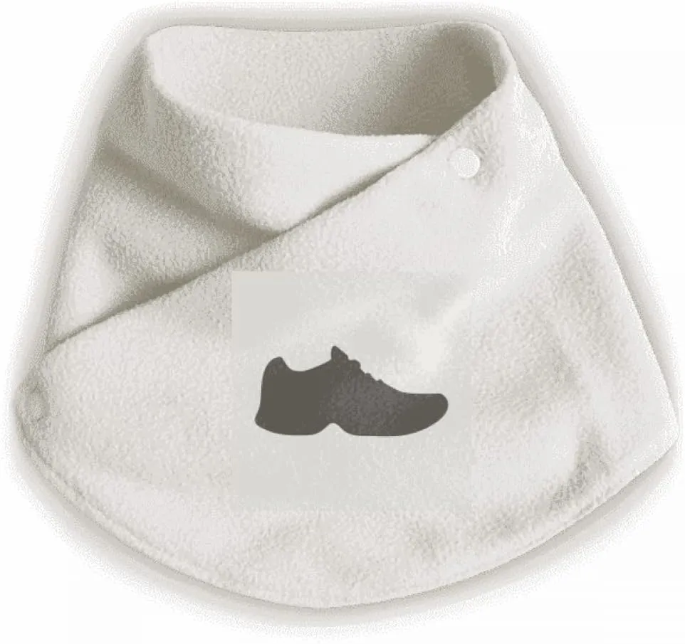Men's Black Sports Shoes Outline Pattern Shawls Scarf Wrap Neck Warmer