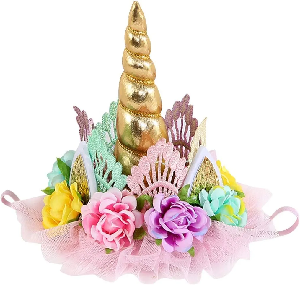 MYRISAM Baby Girls Birthday Cake Smash Unicorn Outfits Princess Romper Bodysuit Rainbow Skirt Unicorn Headband (Shoes)