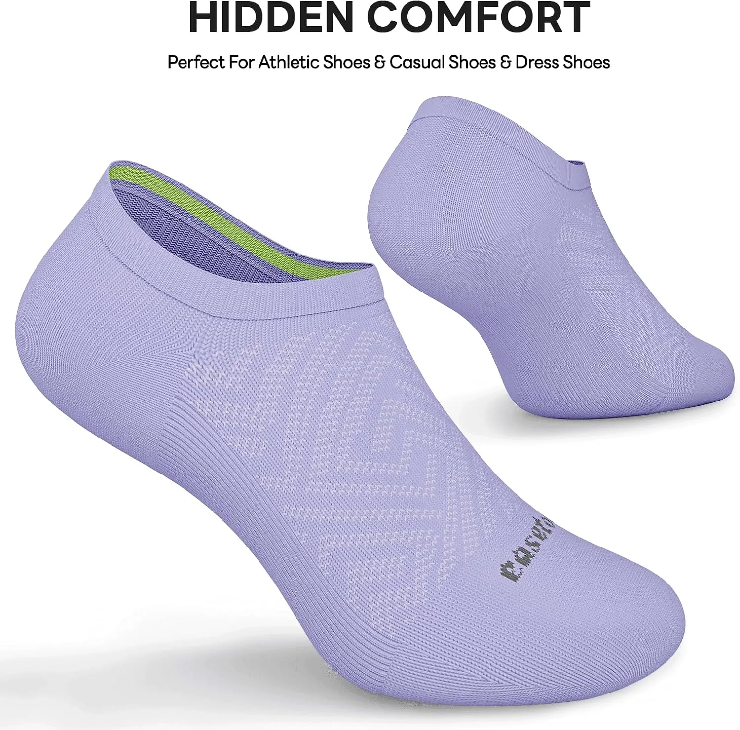 No Show Socks Women, 8 Pairs Low Cut Ankle Non Slip Casual Invisible Liner Athletic Running Socks