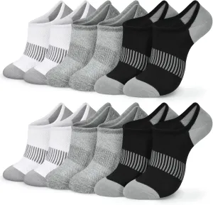 No Show Socks Womens Cotton Low Cut Non Slip Ankle Socks Invisible Casual Short Socks Size 6-11