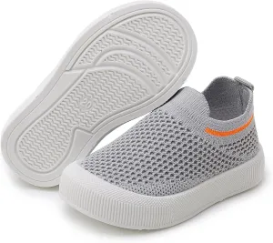 RVROVIC Toddler Boys Girls Sneakers Lightweight Slip on Shoes Kids Breathable Non-Slip Walking Shoes 1-3 Yrs