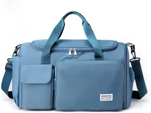 Shoulder Bag Women Men Foldable Weekender Overnight Carry-on Bags with Shoes Compartment Lightweight Sports Gym Tote
