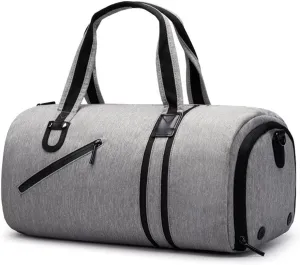 Sports Gym Bag, Travel Duffel Bag with Wet Pocket & Shoes Compartment for Men Women, Lightweight, Gray (Color : Gray)