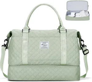 SYCNB Weekender Bags for Women,Personal Item Travel Bag with Shoes Compartment,Overnight Travel Duffel Bag,Gym Bag