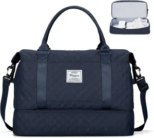SYCNB Weekender Bags for Women,Personal Item Travel Bag with Shoes Compartment,Overnight Travel Duffel Bag,Gym Bag
