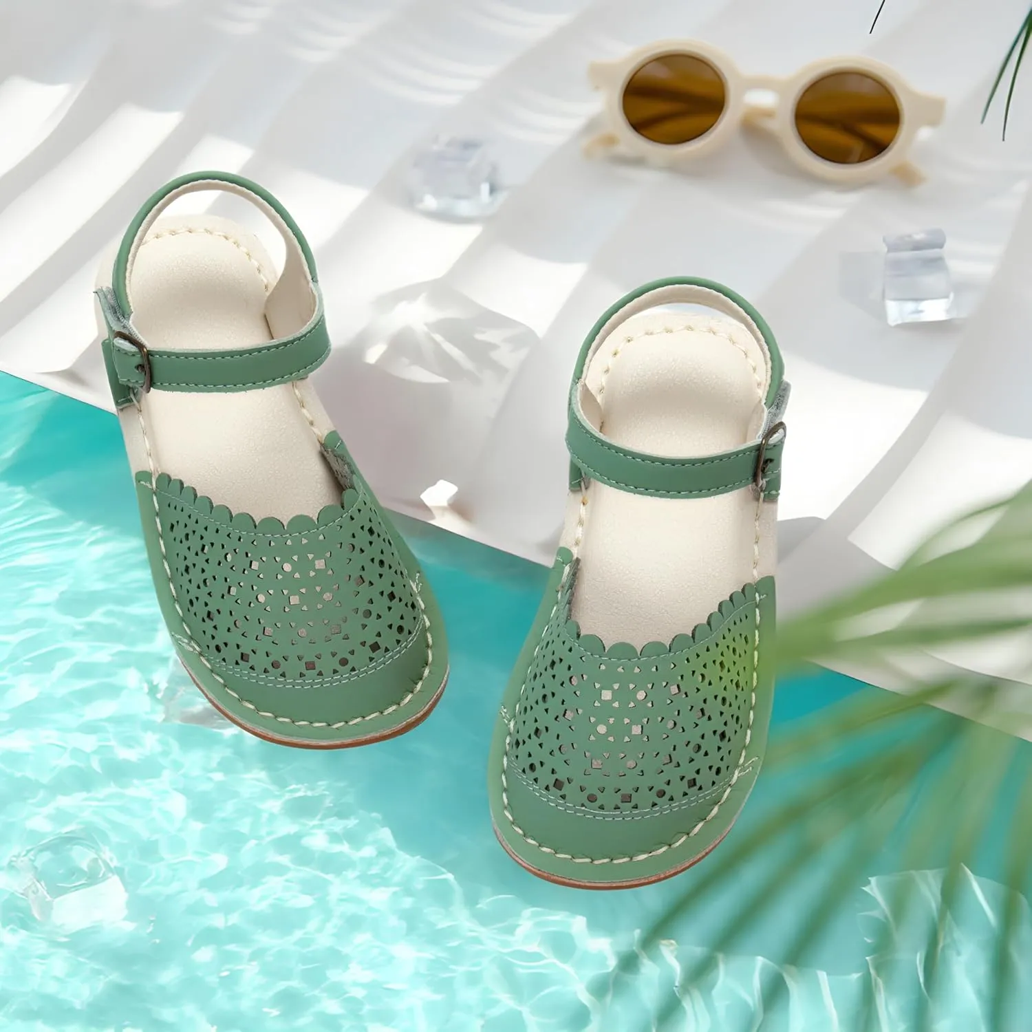 THEE BRON Girls Sandals Toddler Summer Dress Shoes