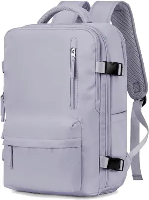 Tourism Backpack, Travel Backpack for Women Airline Approved, Hiking Bag, Anti Theft Business Backpack with Shoes Compartment (Gray)