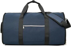 Travel Duffel Bag, Packable Duffle Bag with Shoes Compartment Unisex Travel Bag Water-Resistant (Color : Blue, Size : 55x26x31cm)