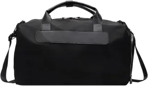 Travel Duffel Bags with Shoes Compartment Dry and wet separation Overnight Bag Carry-On sport bag (Balck)