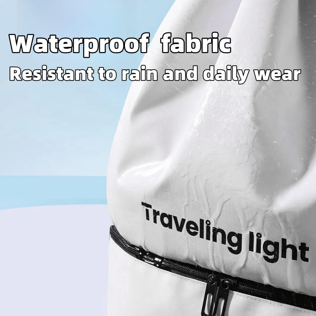 Travel Hiking Daypack, Portable Water-Resistant Clothes Shoes Compartment Gym Bag Swim Bag Sports Pack (Pink)