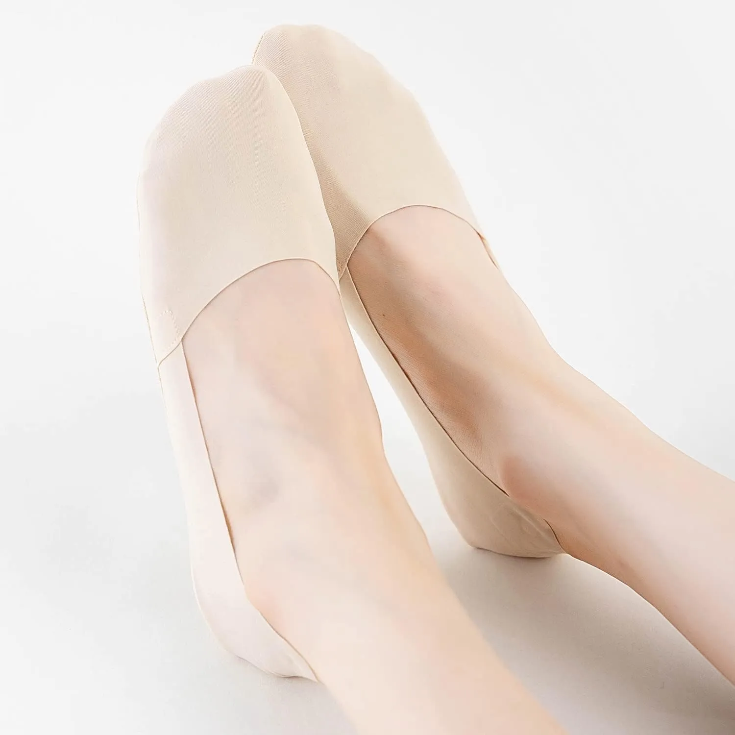 VFM 6/8 Pairs Women's No Show Ultra Low Cut Liner Socks - Ice Feeling, Non-Slip, Invisible, Thin