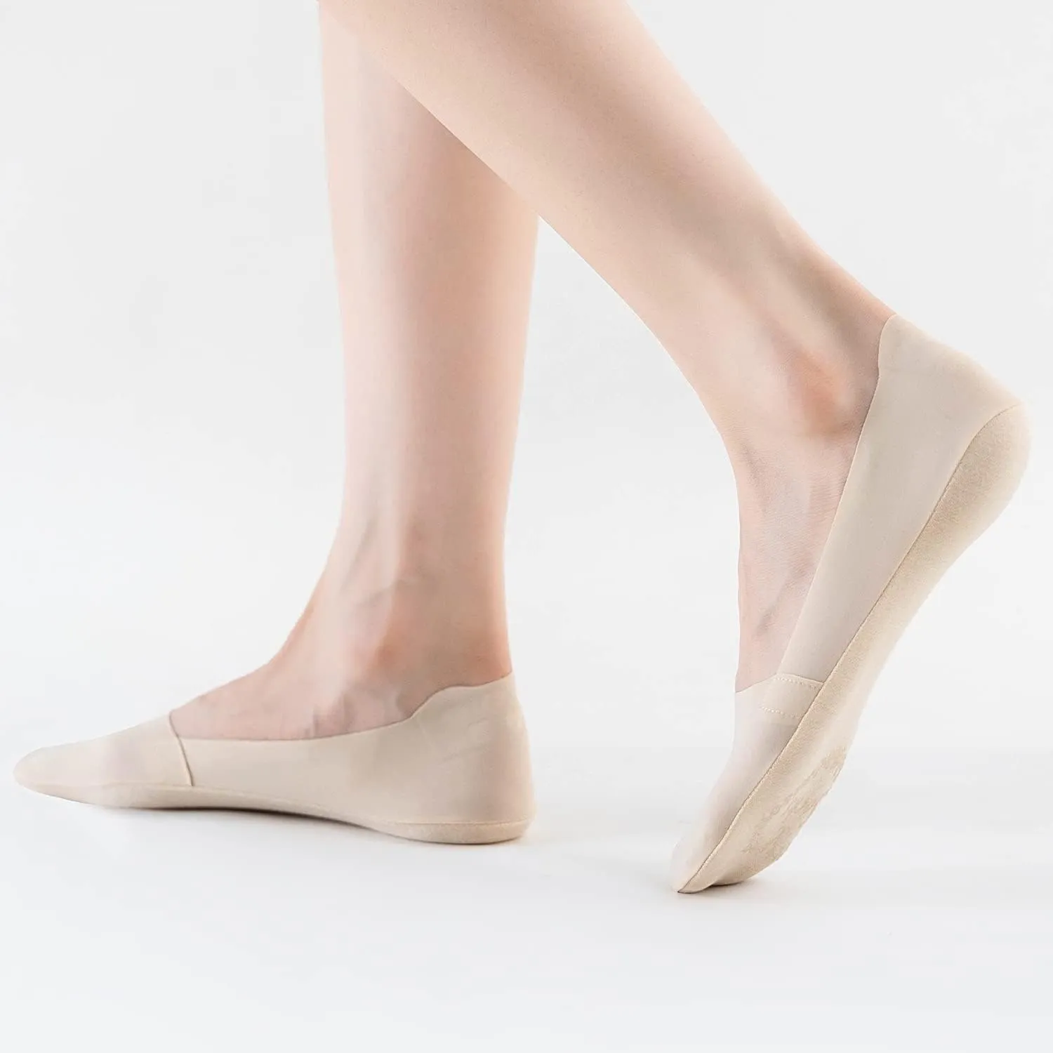 VFM 6/8 Pairs Women's No Show Ultra Low Cut Liner Socks - Ice Feeling, Non-Slip, Invisible, Thin